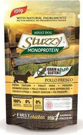 Stuzzy Wet Food Dogs in Pouches with Chicken Grain-Free & Gluten-Free 150gr