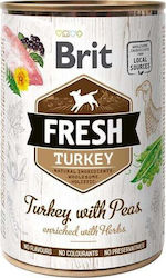 Brit Fresh Υγρή Τροφή Σκύλου με Γαλοπούλα, Κρέας, Λαχανικά και Σολομό 400γρ.