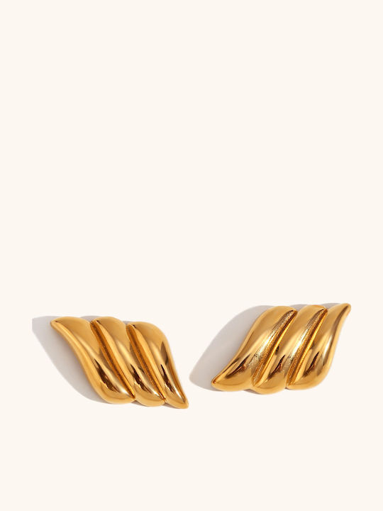 Hermes Earrings Gold-plated Steel