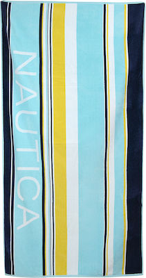 Nautica Beach Towel Cotton Blue 180x90cm.