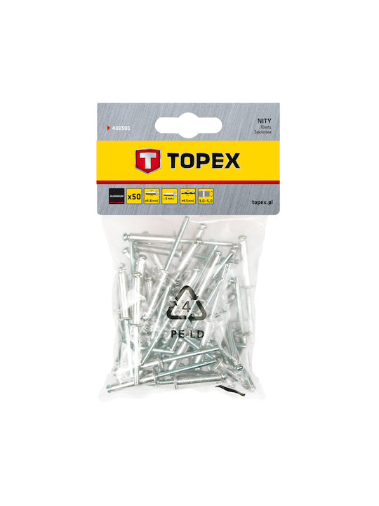Topex Nituri Aluminiu M4.8x8mm 50buc