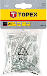 Topex Πριτσίνια Αλουμινίου M4.8x23mm 50τμχ