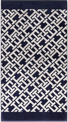 Tommy Hilfiger Beach Towel Cotton Blue 170x90cm.