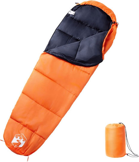 vidaXL Sleeping Bag Μονό Πορτοκαλί