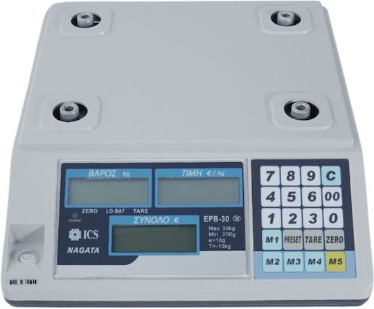 Nagata Elektronisch mit einer Wiegekapazität von 30kg und einer Unterteilung von 10gr