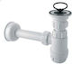 McAlpine Stainless Steel Siphon Sink with Length 10.16cm White