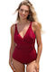 One Piece Swimsuit For Large Bust Bordeaux