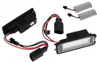 Lumini pentru plăcuțele de înmatriculare Lumini LED pentru Skoda Superb Volkswagen Eos / Passat / Passat CC / Scirocco Porsche Boxster / Carrera GT 2buc