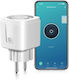Smart Single Socket with Switch Brown