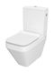 Cersanit Stehende Toilette Randlos mit Spülung mit Deckel Duroplast Weiße