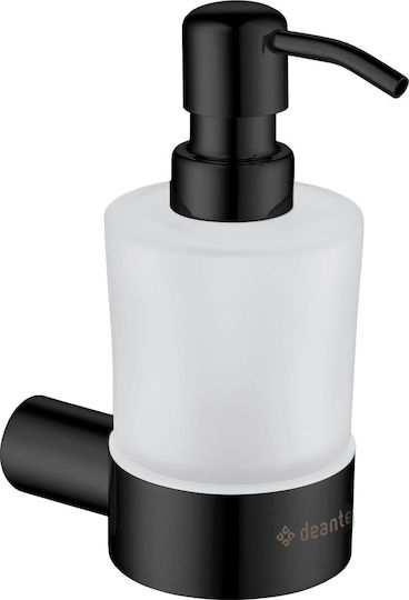 Deante Dispenser Γυάλινο Μαύρο