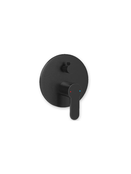 DuscheLine Built-in Faucet Mixer for Shower Black