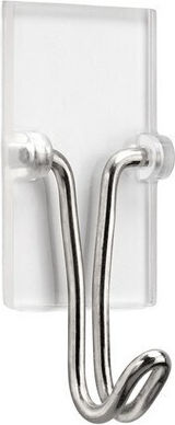 Inofix Double Wall-Mounted Bathroom Hook ​4.1x2cm Transparent