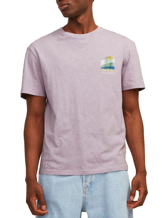 Jack & Jones Ανδρικό T-shirt Κοντομάνικο Lavender Frost