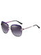 Techsuit Women's Sunglasses with Purple Metal Frame and Purple Gradient Polarized Lens