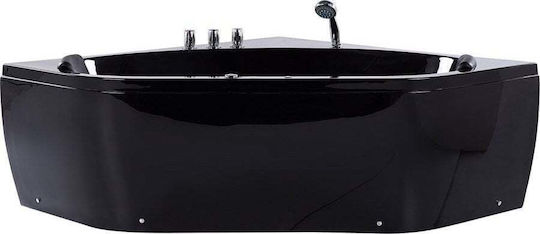 Beliani Acryl Badewanne mit Hydromassage 140x140cm
