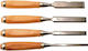 Drel Meißel Breite 24mm mit Hölzernes Griff Set 4Stück