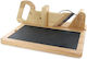 Cook Concept Επιφάνεια Κοπής Ξύλινη Μαύρη 29.2x28.7cm