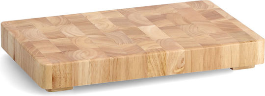 Zeller Rectangular Wooden Chopping Board Beige 42x27cm