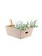 Coș de Depozitare Tesatura Bej 20.5x26x10.5cm 1buc