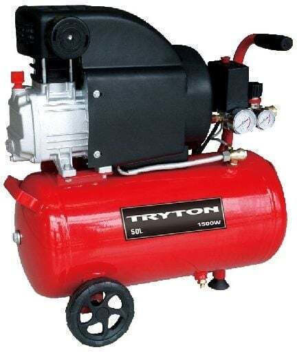 Tryton Single-Phase Air Compressors with Power 2hp and Airtank 50lt TKO50