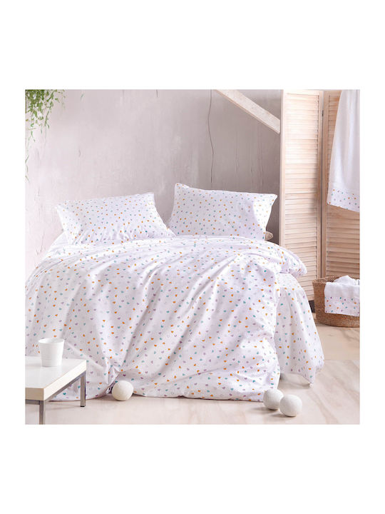 Rythmos Tiny Module Cuvertură Extra-dublu Bumbac Alb 220x240cm 3buc