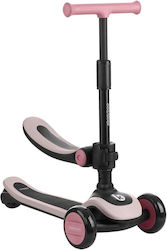 Kikka Boo Kids Scooter 3-Wheel with Seat for 12+ Years Pink