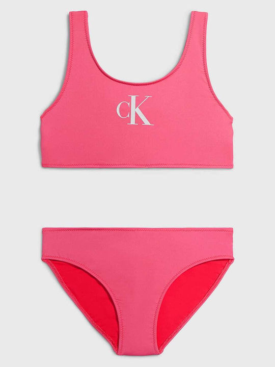 Calvin Klein Детски Бански Бикини Fuchsia