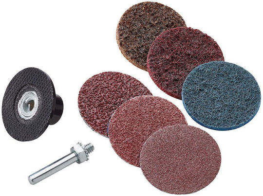 Maestro Rol-506 Set mit 50mm Schleifbasis und 6 Schleifscheiben Achse 6mm