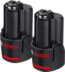 Bosch Set of 2 Tool Batteries 12V GBA