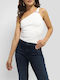 Guess One Shoulder Bodysuit Slim Fit White