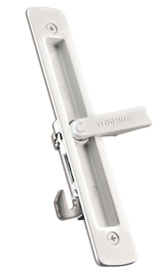 Domus Lock for Sliding Aluminum Doors Silver