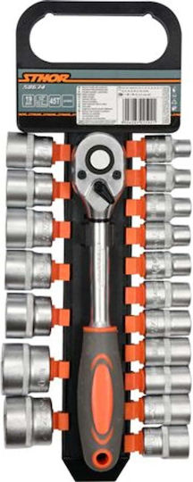 Sthor Ratschen- & Steckschlüssel-Sets 1\2" 19Stück