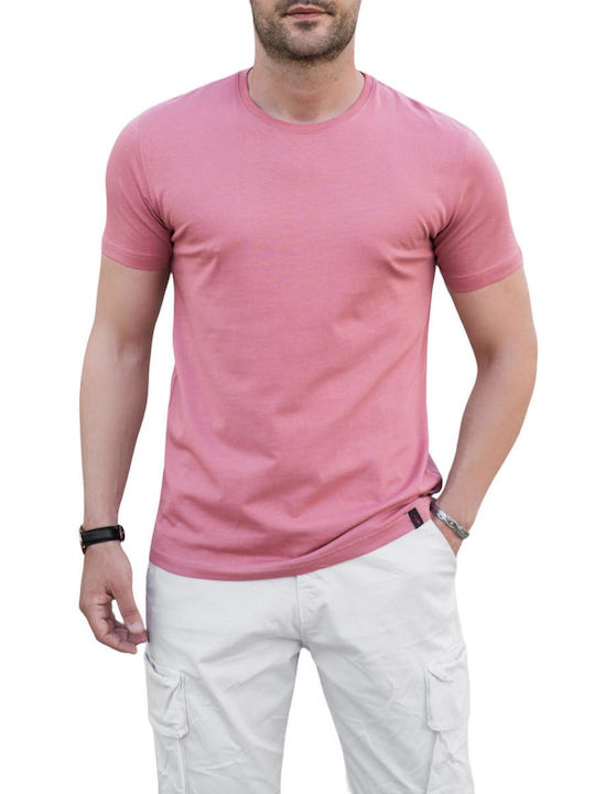 Clever Men's Short Sleeve T-shirt Salmon