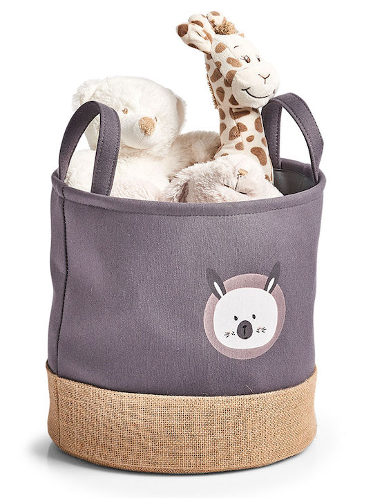 Zeller Storage Basket Fabric Gray 30x30x29cm 1pcs