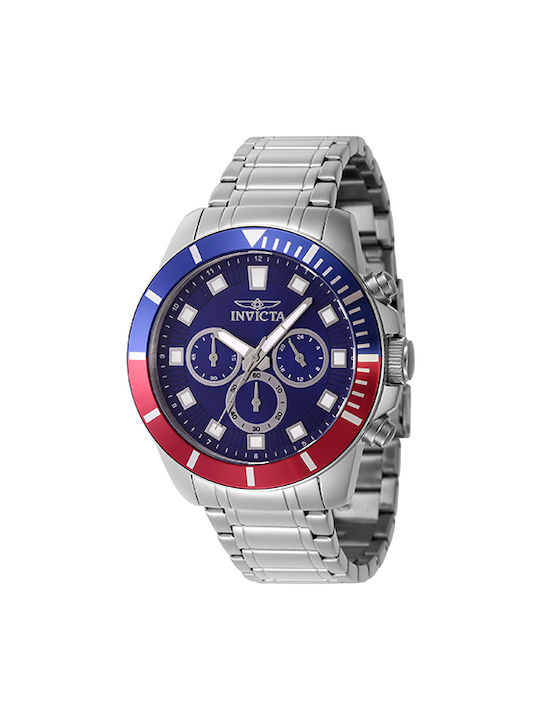 Invicta Watch Battery with Silver Metal Bracelet