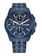 Tommy Hilfiger Walker Men's Watch 44mm Battery with Blue Metal Bracelet