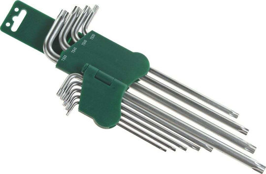 Jonnesway Σετ 9 Κλειδιά Torx σε Σχήμα L