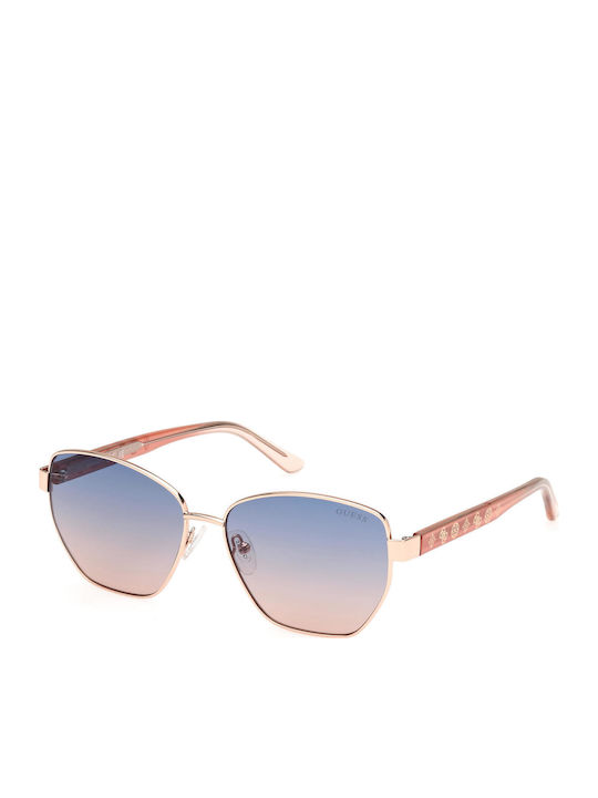 Guess Ochelari De Soare Pentru Femei Cu Ramă Metalică Neagră Și Lentile Multicolore Degrade GU00102 28W