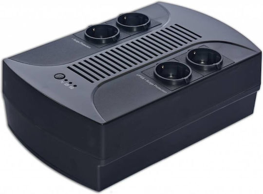 Eurocase EA200PLUS UPS Line-Interactive 650VA 390W с 4 Schuko Гнезда