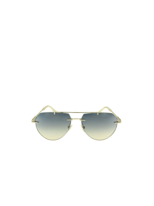 Police Horizon Sonnenbrillen mit Gold Rahmen und Mehrfarbig Verlaufsfarbe Spiegel Linse SPLN42 0579