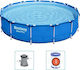 Bestway Steel Pro Runde Schwimmbecken PVC mit M...