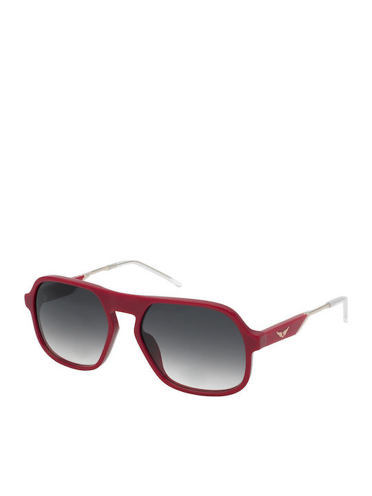 Zadig & Voltaire Unisex Sunglasses with Red Fra...