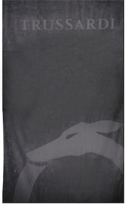 Trussardi Jeans Men's Beach Towel Black Tru2mtw01_ne03blac