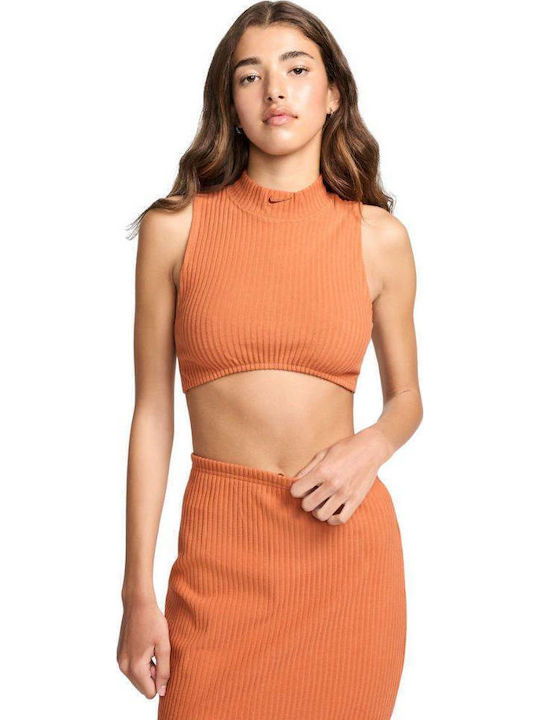 Nike Sportswear Γυναικείο Αθλητικό Crop Top Αμά...
