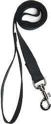 Hundeleine Führstrick 1544 25 14 2,5 cm Schwarz Nickel Haken Schwarz 1,30 m Gesamtlänge
