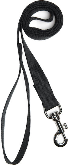 Λουρί Οδηγός Σκύλου Ιμάντας 1544 25 14 2.5cm Μαύρο Γάντζος Μαύρο Νίκελ 1,30μ Σύνολο