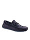 Leder Herren Mokassins in Blau Farbe