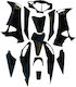 Honda Innova Motorcycle Plastic Set Black 13pcs