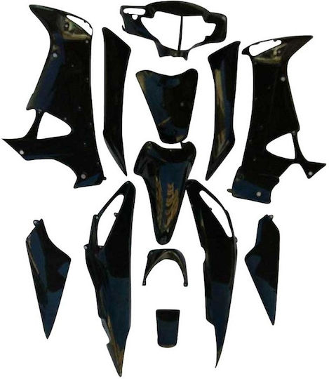 Honda Innova Motorcycle Plastic Set Black 13pcs